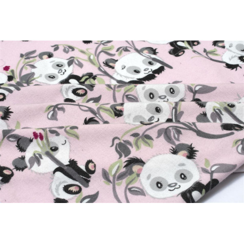 ΠΑΝΑ ΦΑΝΕΛΑ bebe Panda Bear 97 80X80 Pink 100% Cotton Flannel