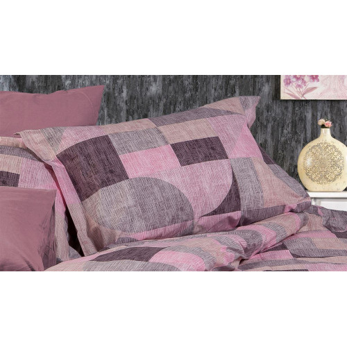 ΜΑΞΙΛΑΡΟΘΗΚΗ ΕΜΠΡΙΜΕ Δήμητρα 336 50X70 Pink 100% Cotton Flannel