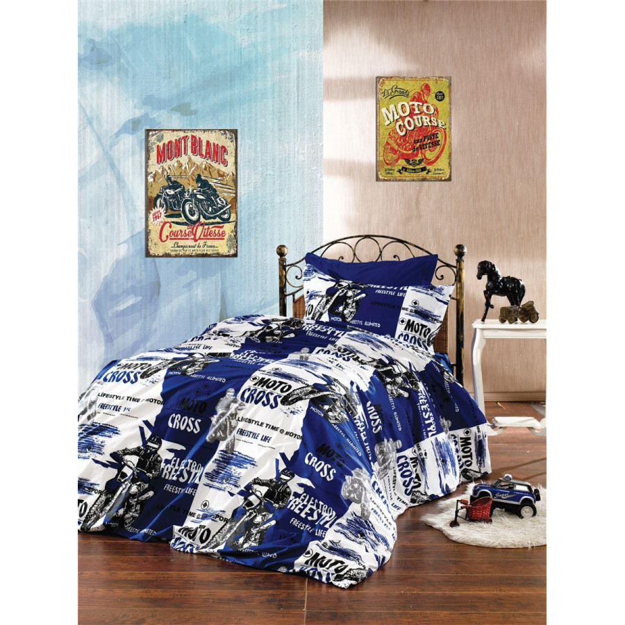 Η φωτογραφία δείχνει Παπλωματοθήκη για μονό πάπλωμα με φερμουάρ, διαστάσεων 160Χ240 cm.