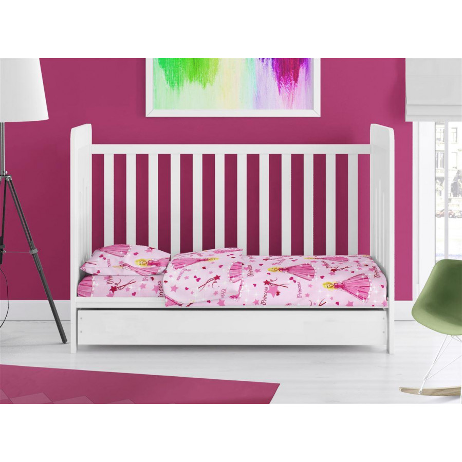 Παπλωματοθήκη βρεφική για παπλωματάκι κούνιας 120Χ160 με φερμουάρ.