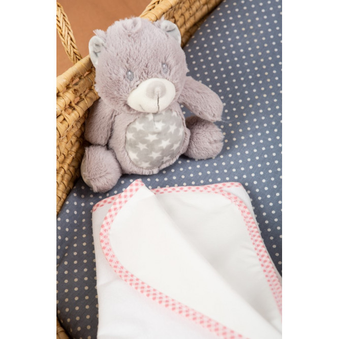 Βρεφικό σελτεδάκι φροντίδας του μωρού, κατασκευασμένο από πετσέτα βαμβακερή 100% στο πάνω μέρος διαστάσεων 67Χ90 cm με ρέλι.