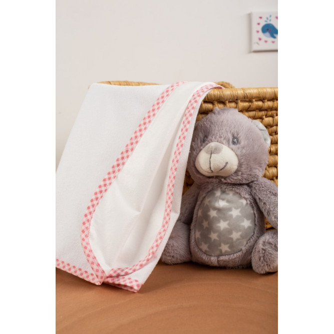 Βρεφικό σελτεδάκι φροντίδας του μωρού, κατασκευασμένο από πετσέτα βαμβακερή 100% στο πάνω μέρος διαστάσεων 67Χ90 cm με ρέλι.