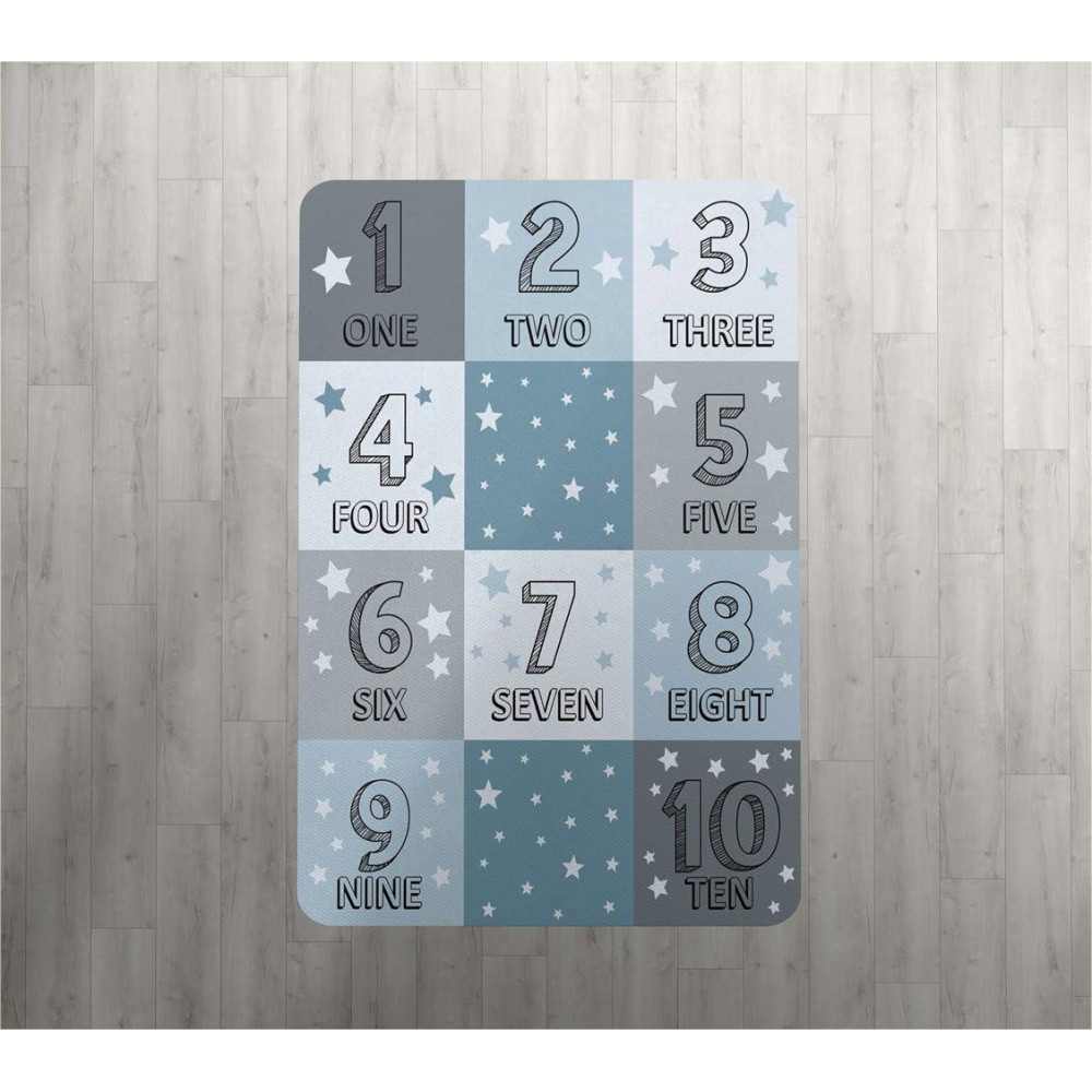 Χαλί με αντιολισθητικό επίστρωμα διαστάσεων 135Χ200 cm ιδανικό για το παιδικό δωμάτιο, ανθεκτικό στη καταπόνηση από το έντονο παιδικό παιχνίδι.