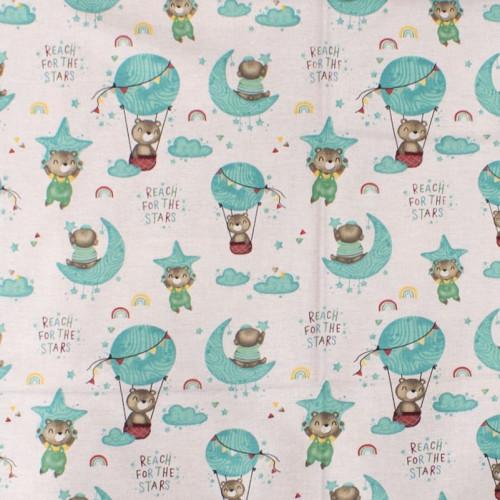DIMcol ΠΑΝΑ ΧΑΣΕΣ ΒΡΕΦ Cotton 100% 80X80 Reach the stars 192 Green 1914513610819281