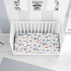 DIMcol ΣΕΝΤΟΝΙΑ ΕΜΠΡΙΜΕ ΣΕΤ 3 τεμ ΒΡΕΦ Cotton 100% 120Χ160 Reach the stars 191 Sky blue 1914617610819182