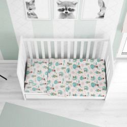 DIMcol ΠΑΠΛΩΜΑΤΟΘΗΚΗ ΕΜΠΡΙΜΕ ΒΡΕΦ Cotton 100% 120Χ160 Reach the stars 192 Green 1915717610819281