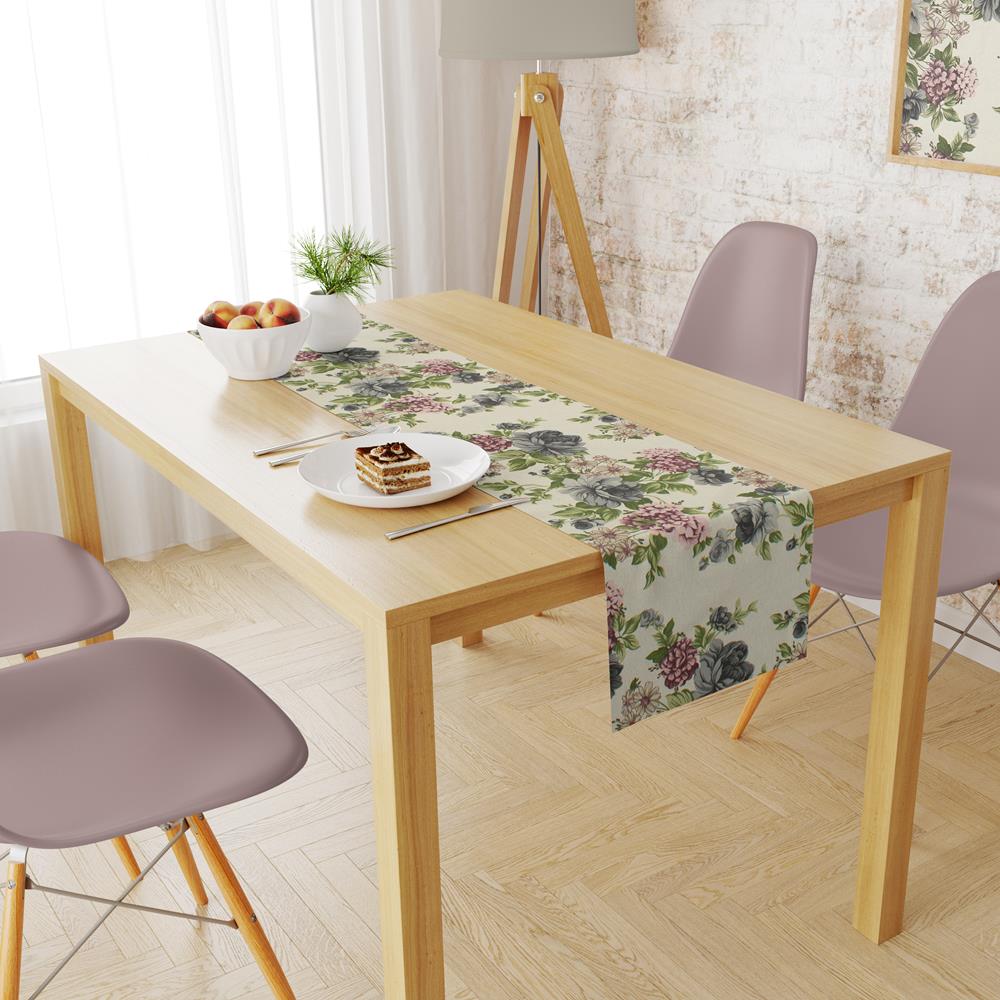 Αλέκιαστη τραβέρσα διάστασης 40Χ180 cm ύφανσης PANAMA με ειδικό φινίρισμα στα νήματα, που το καθιστά μαλακό και αδιάβροχο.