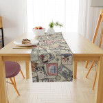 Αλέκιαστη τραβέρσα διάστασης 40Χ180 cm ύφανσης PANAMA με ειδικό φινίρισμα στα νήματα, που το καθιστά μαλακό και αδιάβροχο.