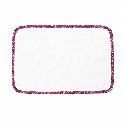 DIMcol Σελτεδάκι Αδιάβροχο bebe 50X80 Ροζ λουλούδια 100% Cotton 3112040-PINK-FLOWERS