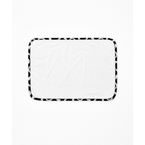 DIMcol Σελτεδάκι Αδιάβροχο bebe 50X80 'Ασπρο-Μαύρο 100% Cotton 3112040-BLACK-WHITE