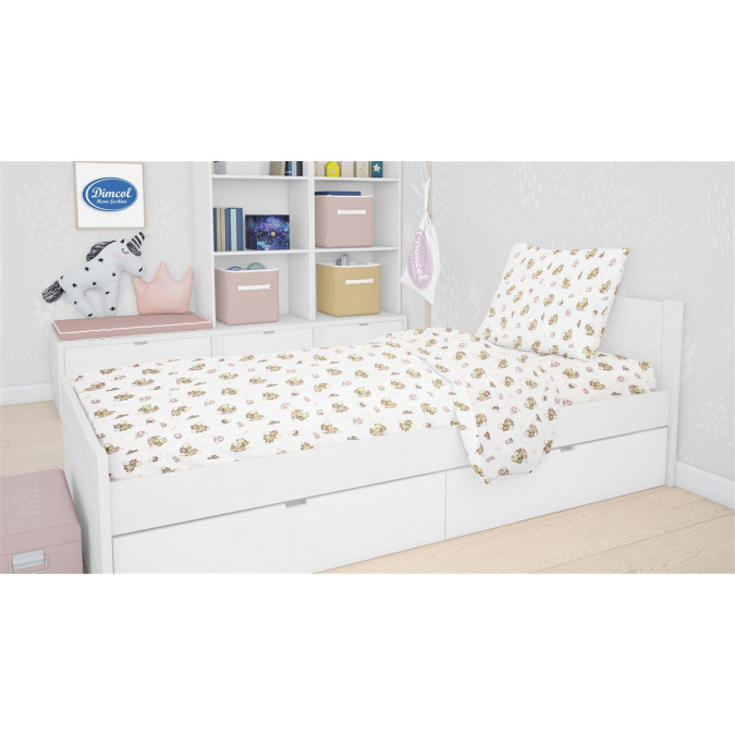 Η φωτογραφία δείχνει Παπλωματοθήκη παιδική-εφηβική με φερμουάρ 160Χ240-Υφασμα 100 % βαμβάκι ποιοτητα Φανέλλα TC 144 Εμπριμέ με χαρούμενα χρώματα και παραστάσεις-Συσκευασία Polybag