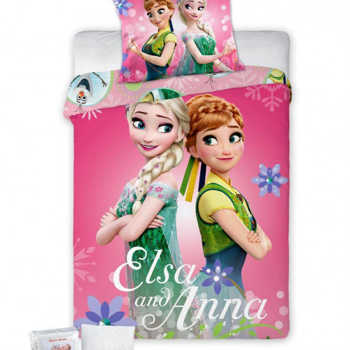 ΠΑΠΛΩΜΑΤΟΘΗΚΗ & ΠΑΠΛΩΜΑ ΣΕΤ 4 τεμ. Disney Frozen 584 100x135 Digital Print Cotton 100%