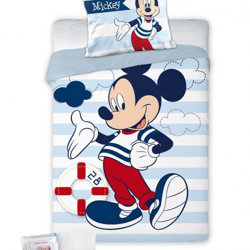ΠΑΠΛΩΜΑΤΟΘΗΚΗ & ΠΑΠΛΩΜΑ ΣΕΤ 4 τεμ. Disney Mickey 583 100x135 Digital Print Cotton 100%