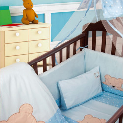 DIMcol ΠΑΝΤΑ ΒΡΕΦ Cotton 100% 0,40X1,92 SLEEPING BEARS CUB 13 ΣΙΕΛ 1214116701701328