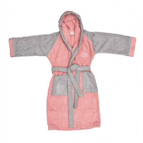 DIMcol ΜΠΟΥΡΝΟΥΖΙ ΠΑΙΔ Cotton 100% SIZE:14 HAPPY SMILE  ΚΟΡΑΛΙ/ΓΚΡΙ 1320911403100043