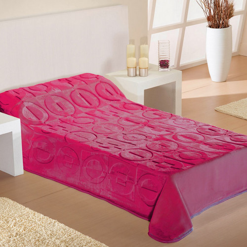 DIMcol ΚΟΥΒΕΡΤΑ ΕΝΗΛ Polyester 160X220 ΑΝΑΓΛΥΦΗ  Fuchsia 1430225603600030