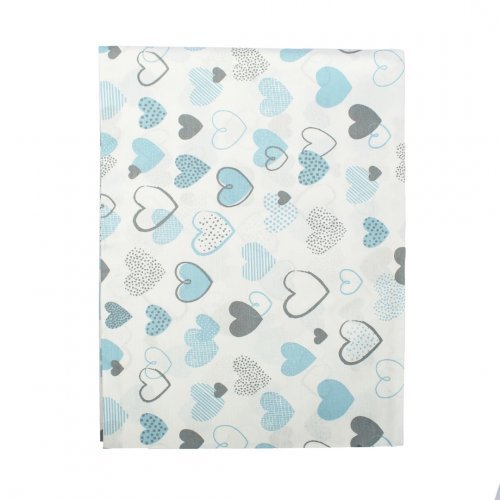 DIMcol ΠΑΝΑ ΧΑΣΕΣ ΒΡΕΦ Cotton 100% 80X80 Hearts 08 Blue 1914513607800870