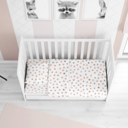 DIMcol ΣΕΝΤΟΝΙΑ ΕΜΠΡΙΜΕ ΣΕΤ 3 τεμ ΒΡΕΦ Cotton 100% 120Χ160 Star 103 Grey 1914617607310372