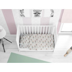 Απαλή και ζεστή βρεφική Παπλωματοθήκη για παπλωματάκι κούνιας με φερμουάρ διαστάσεων 120Χ160 cm.