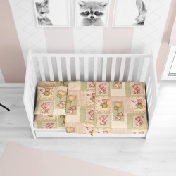 DIMcol ΚΑΤΩΣΕΝΤΟΝΟ ΜΕ ΛΑΣΤΙΧΟ ΒΡΕΦ Flannel Cotton 100% 0,70X1,40X0,15 Baloon 76 Beige 1916158408307680