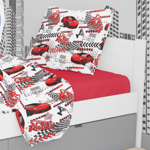 DIMcol ΜΑΞΙΛΑΡΟΘΗΚΗ ΕΜΠΡΙΜΕ ΠΑΙΔ Cott/Pol 70/30 50Χ70 Speed Racer 290 Rotary Print 1925883125029098