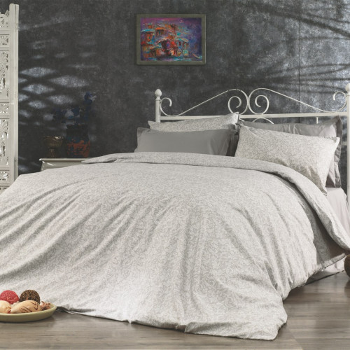 DIMcol ΣΕΝΤΟΝΙΑ ΕΜΠΡΙΜΕ ΣΕΤ 3 τεμ ΕΝΗΛ Cott/Pol 70/30 160Χ240 Αρετή 271 Grey 1934685240827172