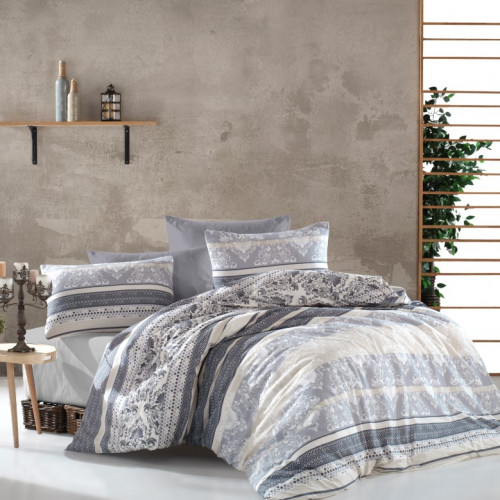 DIMcol ΠΑΠΛΩΜΑΤΟΘΗΚΗ ΕΜΠΡΙΜΕ ΕΝΗΛ Cott/Pol 70/30 160Χ240 Ανδρομάχη 317 Grey