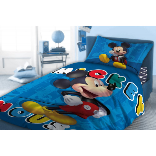 DISNEY DIMcol ΠΑΠΛΩΜΑΤΟΘΗΚΗ ΣΕΤ 2 τεμ ΠΑΙΔ Cotton 100% 160Χ240 MICKEY 860 Digital Print