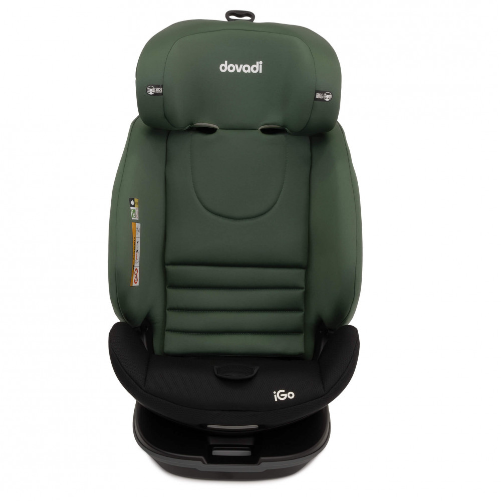 Η φωτογραφία δείχνει Κάθισμα Αυτοκινήτου iGo i-size 40-150cm Isofix 360° MidnightBlack :Απολαύστε τη μέγιστη ευελιξία, ασφάλεια και άνεση που προσφέρει το παιδικό κάθισμα αυτοκινήτου Dovadi iGo i-size.