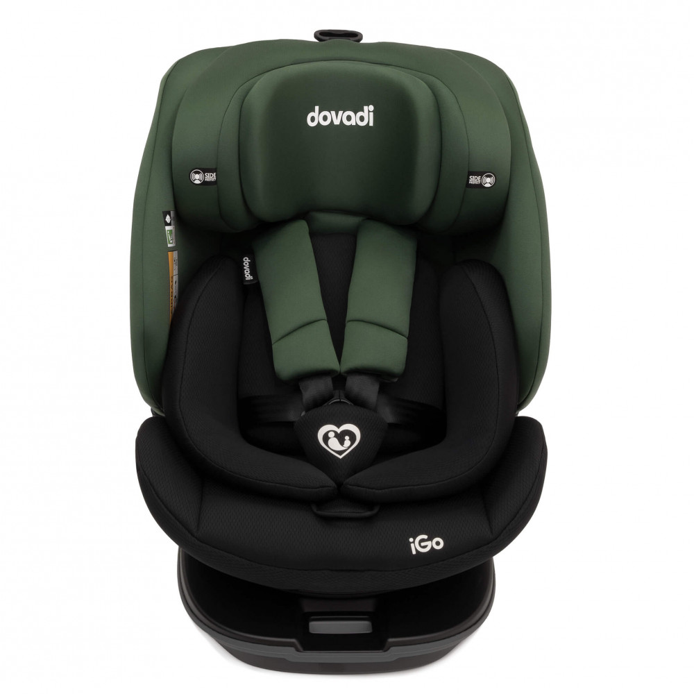 Η φωτογραφία δείχνει Κάθισμα Αυτοκινήτου iGo i-size 40-150cm Isofix 360° MidnightBlack :Απολαύστε τη μέγιστη ευελιξία, ασφάλεια και άνεση που προσφέρει το παιδικό κάθισμα αυτοκινήτου Dovadi iGo i-size.