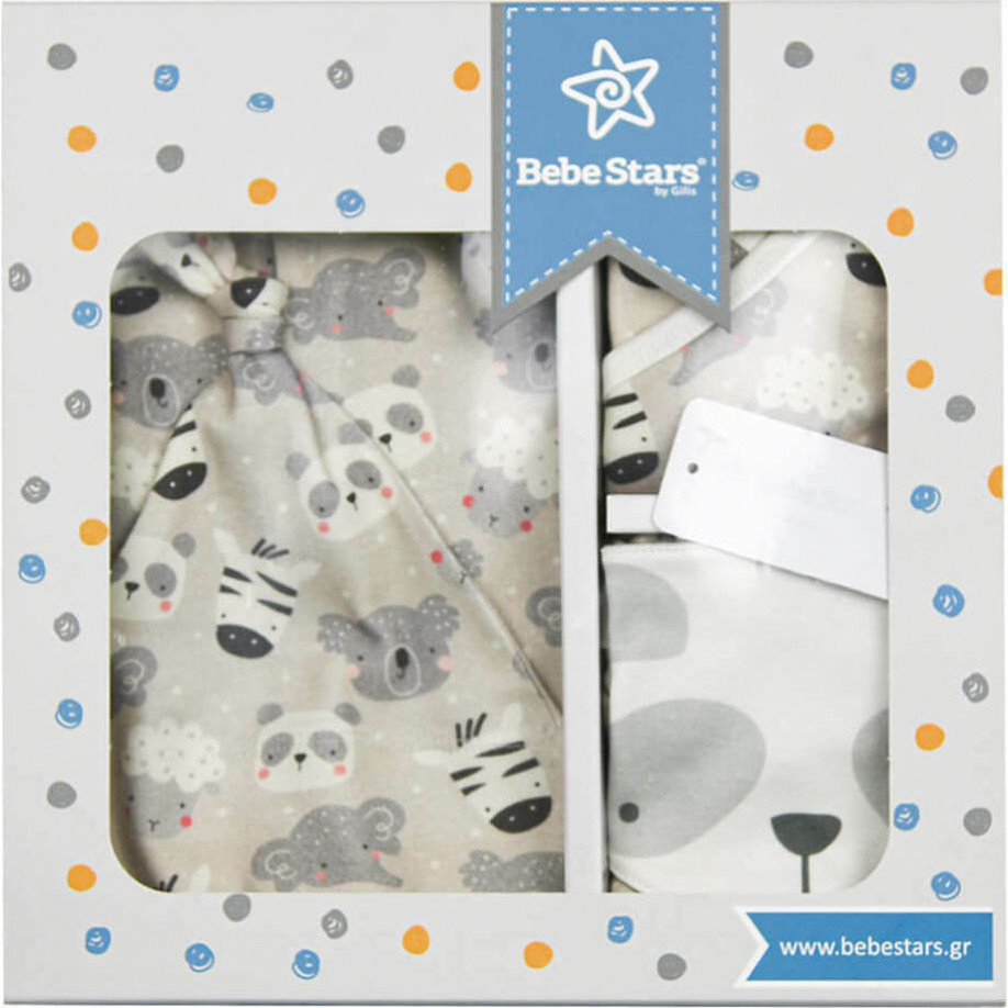 Σετ ρουχαλάκια δώρου 5 τεμαχίων Panda της εταιρείας Bebe Stars.