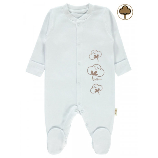 Ύφασμα - Υλικό:&nbsp;InterlockΜανίκι - Παντελόνι:&nbsp;Μποτάκια κάτωΤύπος γιακά:&nbsp;ΛαιμόκοψηΓένος:&nbsp;ΜωρόΑναλογία υφάσματος:&nbsp;(%100 βαμβάκι)