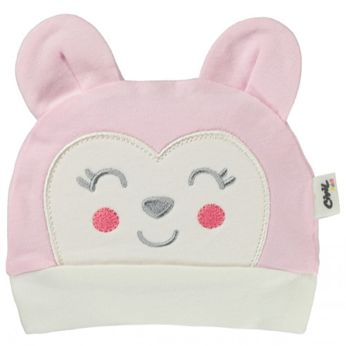 CIVIL KIDS ΒΡΕΦΙΚΟ ΣΚΟΥΦΑΚΙ ΒΑΜΒΑΚΕΡΟ ΡΟΖ-ΛΕΥΚΟ 1058701808SS