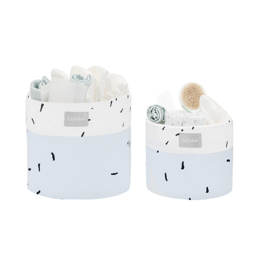 Η φωτογραφία δείχνει KIKKA BOO ΚΑΛΑΘΙΑ ΑΠΟΘΗΚΕΥΣΗΣ ΒΡΕΦΙΚΩΝ ΕΙΔΩΝ ΣΕΤ 2ΤΕΜ 18CM &14CM BEAR WITH ME BLUE.