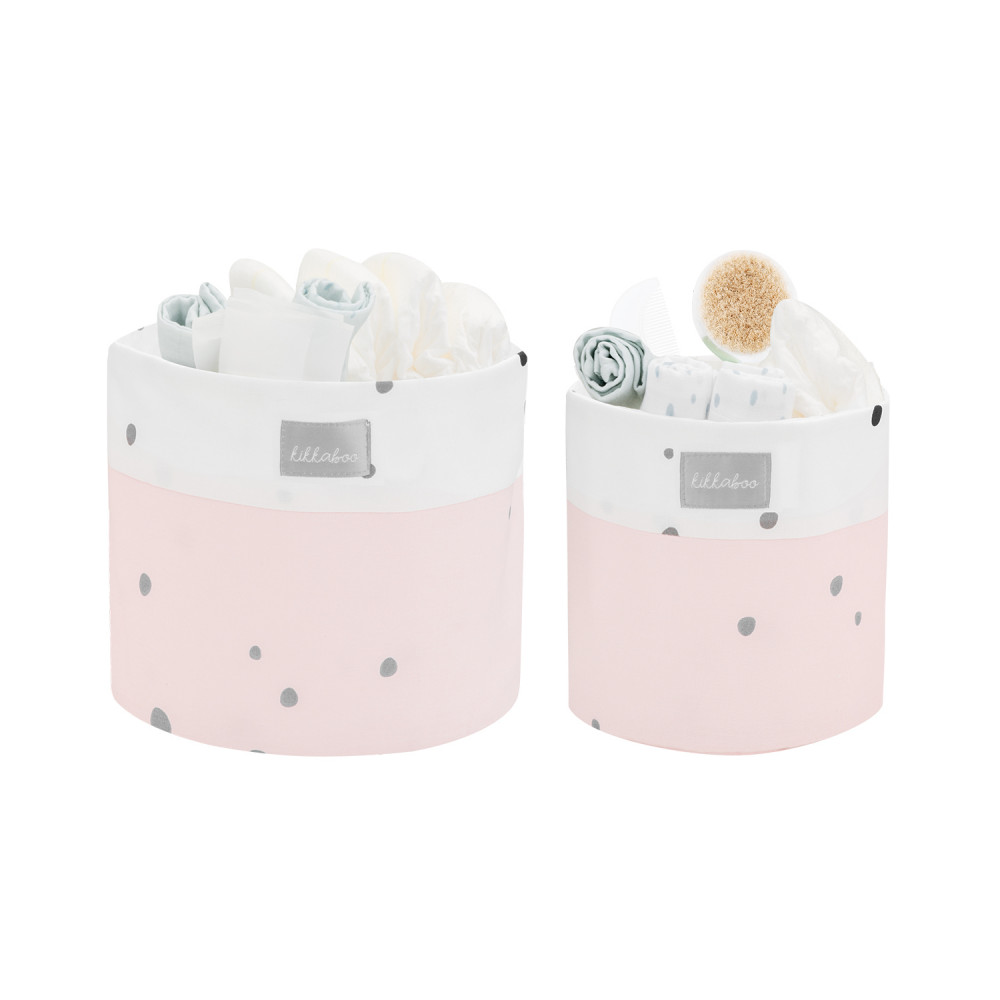 KIKKA BOO ΚΑΛΑΘΙΑ ΑΠΟΘΗΚΕΥΣΗΣ ΒΡΕΦΙΚΩΝ ΕΙΔΩΝ ΣΕΤ 2ΤΕΜ 22CM & 18CM BEAR WITH ME PINK.