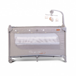 Cangaroo Παρκοκρέβατο με Παιχνίδι Once Upon A Time 2 Layers Grey 3800146248383 