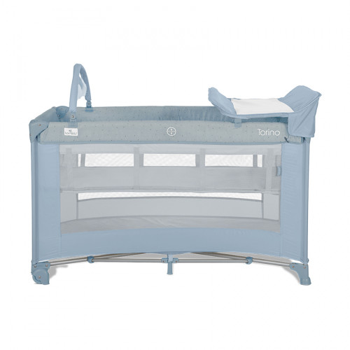 LORELLI ΠΑΡΚΟΚΡΕΒΑΤΟ ΔΥΟ ΕΠΙΠΕΔΩΝ ΜΕ ΑΛΛΑΞΙΕΡΑ TORINO 2 LAYERS PLUS BLUE 10080472607