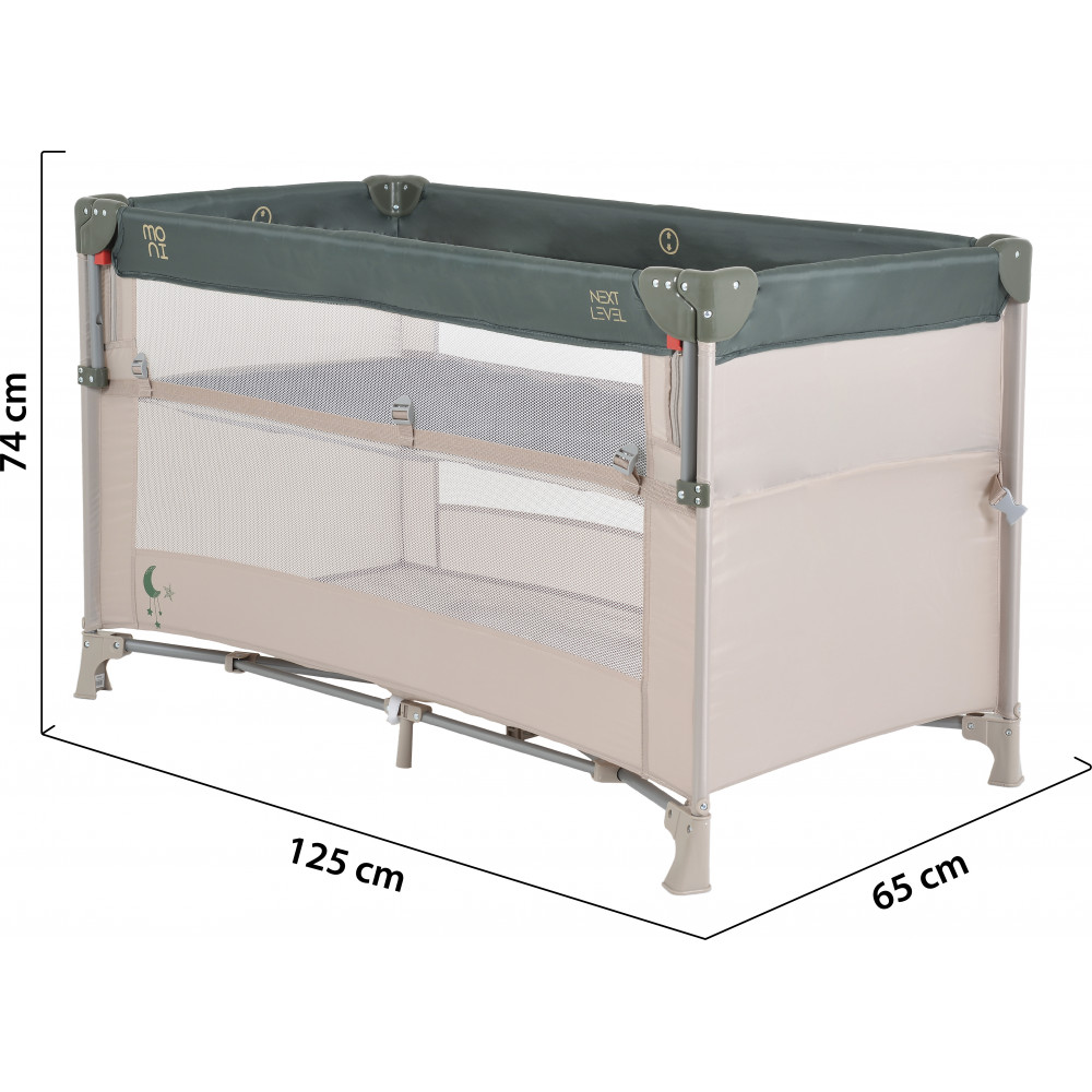 Η φωτογραφία δείχνει ﻿Πτυσσόμενο παρκοκρέβατο της εταιρείας Cangaroo.