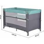 Η φωτογραφία δείχνει ﻿Πτυσσόμενο παρκοκρέβατο της εταιρείας Cangaroo.