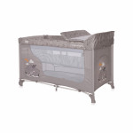 ΠΑΡΚΟΚΡΕΒΑΤΟ 2 ΕΠΙΠΕΔΩΝ ΤΗΣ ΕΤΑΙΡΕΙΑΣ LORELLI ΜΕ ΑΦΑΙΡΟΥΜΕΝΗ ΑΛΛΑΞΙΕΡΑΑΝΑΛΥΤΙΚΑ ΧΑΡΑΚΤΗΡΙΣΤΙΚΑ:Δεύτερο επίπεδο με φερμουάρ&nbsp;Ρόδες απο την μία μεριά για εύκολη μετακίνησηΑλλαξιέρα για αλλαγή πάναςΣτρώμα κατάλληλο μόνο για παιχνίδιΠλευρικό άνοιγμα με φερμουάρΠτυσσόμενο στο μικρό μέγεθοςΣύστημα απο