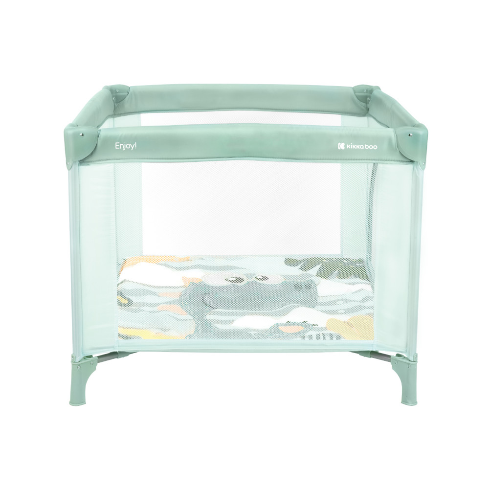 Η φωτογραφία δείχνει KIKKA BOO ΠΑΡΚΟΚΡΕΒΑΤΟ 1 ΕΠΙΠΕΔΟΥ ENJOY MINT DINO 2023.