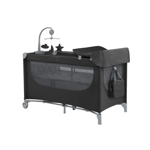 KIKKA BOO ΠΑΡΚΟΚΡΕΒΑΤΟ 2 ΕΠΙΠΕΔΩΝ NIGHTY NIGHT BLACK 31003010152