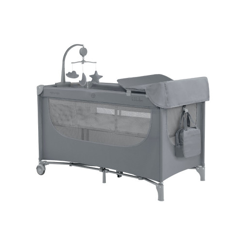 KIKKA BOO ΠΑΡΚΟΚΡΕΒΑΤΟ 2 ΕΠΙΠΕΔΩΝ NIGHTY NIGHT GREY 31003010153