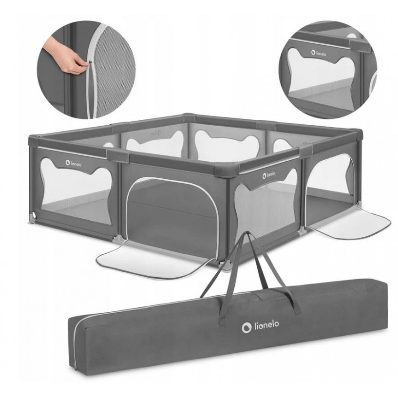Η φωτογραφία δείχνει Το Πάρκο Lionelo Willow XL είναι ένα προϊόν που σας επιτρέπει να δημιουργήσετε έναν μεγάλο & ασφαλή χώρο για ανεξάρτητο παιχνίδι.