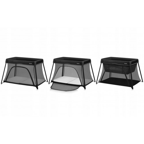 Lionelo Alice 3 σε 1 Λίκνο - Παρκοκρέβατο - Κρεβάτι Ταξιδίου Black 5903771723275