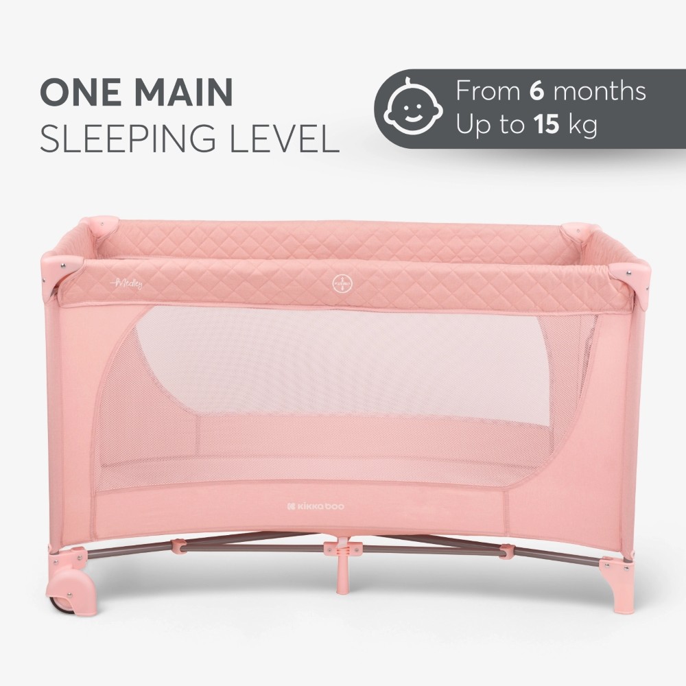 Η φωτογραφία δείχνει KIKKA BOO ΠΑΡΚΟΚΡΕΒΑΤΟ 1 ΕΠΙΠΕΔΟΥ MEDLEY PINK 2023.