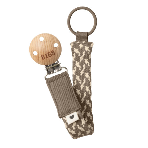 BIBS PACI ΚΛΙΠ ΠΙΠΙΛΑΣ BRAID DARK OAK/ VANILLA 9401106