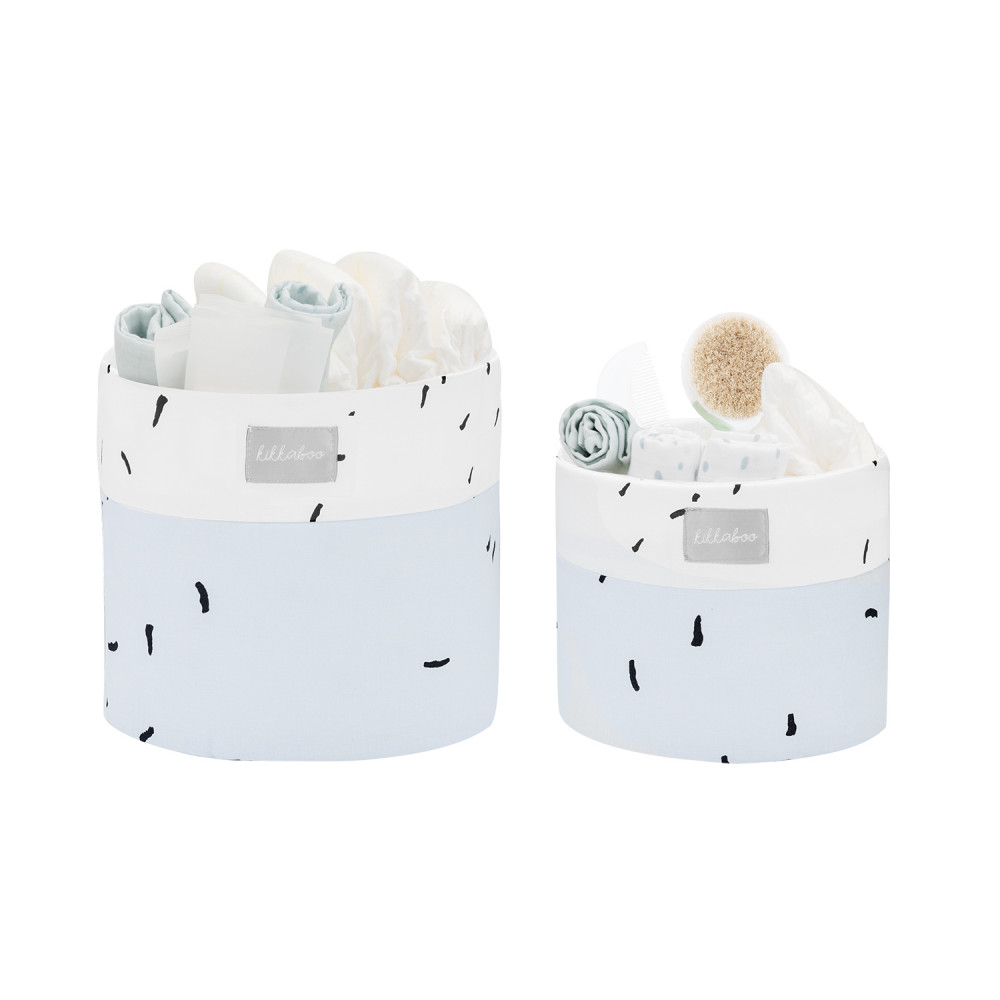 Η φωτογραφία δείχνει KIKKA BOO ΚΑΛΑΘΙΑ ΑΠΟΘΗΚΕΥΣΗΣ ΒΡΕΦΙΚΩΝ ΕΙΔΩΝ ΣΕΤ 2ΤΕΜ 22CM & 18CM BEAR WITH ME BLUE.