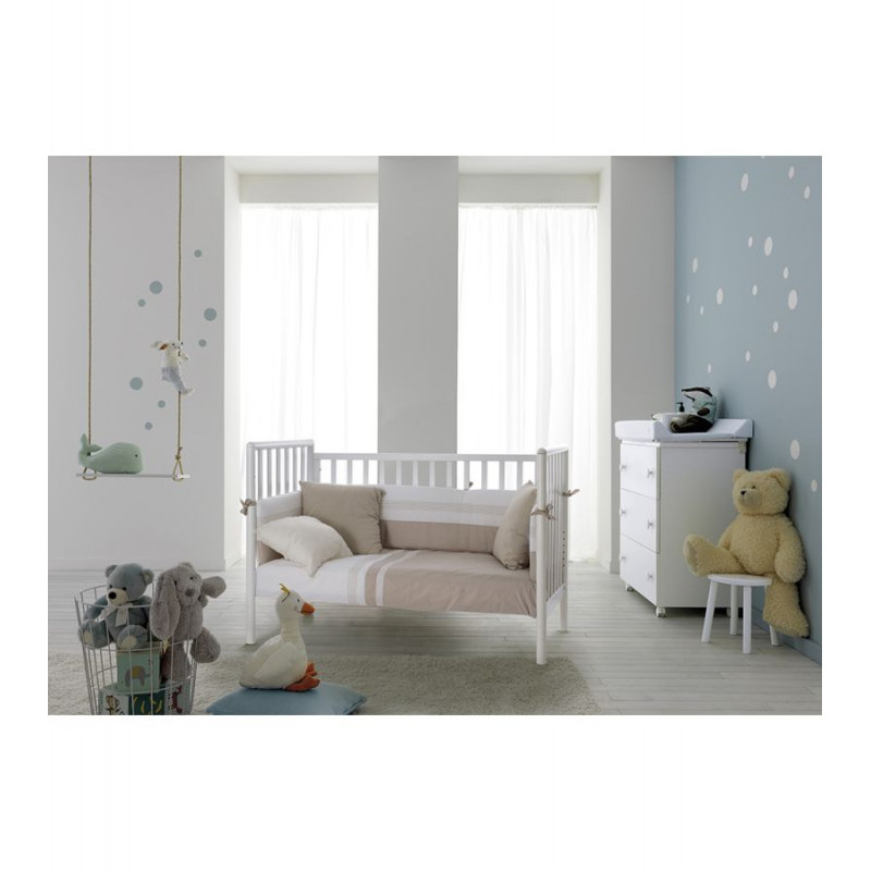 PALI ΒΡΕΦΙΚΗ ΚΟΥΝΙΑ FLIPPY WHITE 60x120 0127FLIB-60-120