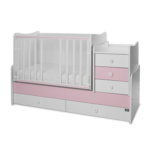LORELLI ΚΟΥΝΙΑ ΜΕΤΑΤΡΕΠΟΜΕΝΗ ΣΕ ΚΡΕΒΑΤΙ MAXI PLUS NEW 70/160 WHITE/ORCHID PINK 10150580038P
